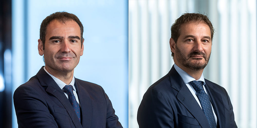 De izquierda a derecha
         Nicolás Santos
         nuevo socio responsable de Garrigues en Galicia
         y Jesús Andújar
         socio responsable de la oficina de A Coruña.